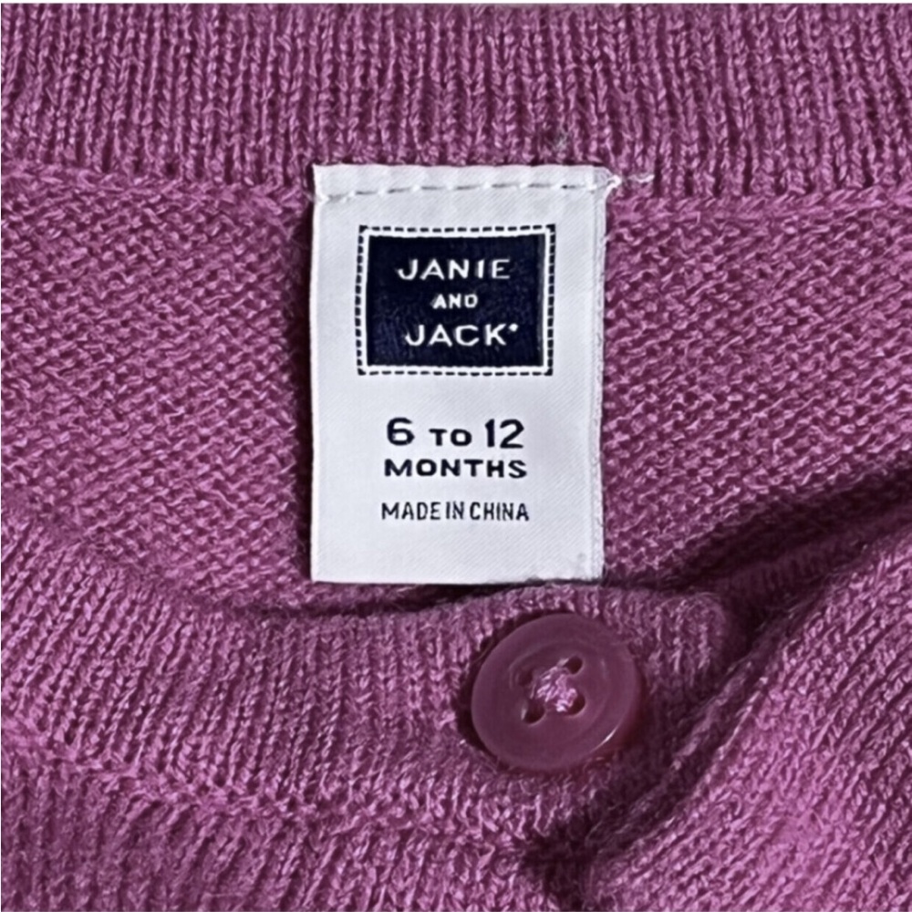 Janie and Jack soft bow cardigan 6-12m - Picture 5 of 6